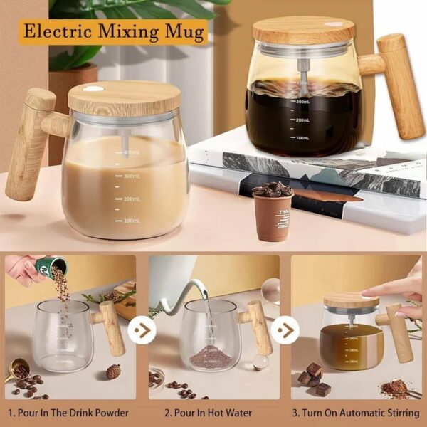 Self Stirring Coffee Mixing Mug - Image 8