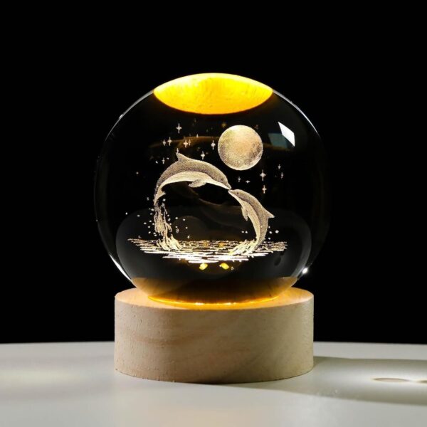 3D Crystal Ball Night Light - Image 3