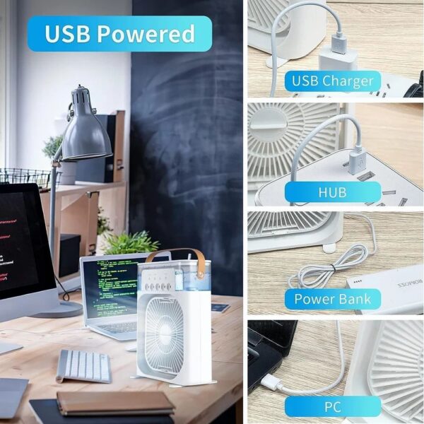 Plastic Portable USB Cooling Fan - Image 2